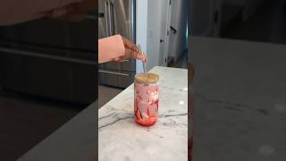 Make a strawberry smoothie with me 🤍🍓 thatgirlmotivaton fashionblogger smoothie strawberry [upl. by Claude]