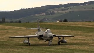 15 RC Turbine Hawker Hunter MK66 Swiss armed forces flight Video Schmerlat 2015 [upl. by Dana]