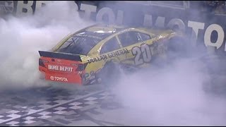 NASCAR Bristol  NailBiting finish Between Kenseth and Kahne [upl. by Brandtr]