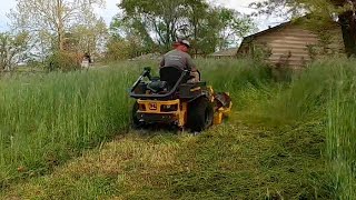 City Violates Their Own Mowing Policy  Cutting Crazy Tall Grass with Lawn Care Juggernaut [upl. by Yusem]