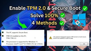 4 Methods to Enable TPM 20 for Windows 11 amp 10  Fix TPM Errors on ASUS amp MSI Motherboards✅✨ [upl. by Monica569]