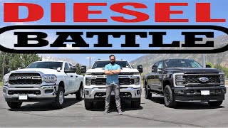 2024 Chevy Duramax Vs Ram Cummins Vs Ford Power Stroke Which Diesel Is Best [upl. by Egarton870]