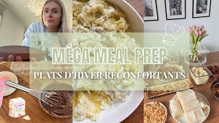 MÉGA MEAL PREP • Plats d’hiver réconfortants • Fait maison • Recettes [upl. by Konstance]