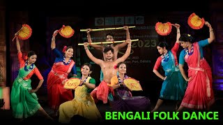 Beautiful Bengali Folk Dance  Indian Classical Dance  Apsara 2023 [upl. by Earvin]