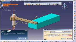 CATIA V5  DMU  KINEMATICS  POINT CURVE JOINT 카티아스쿨 [upl. by Askari]