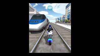 bullet train crash motorcycle 3d driving class shorts games 3ddrivingclass3ddrivinggames [upl. by Darrej]