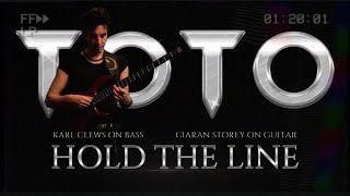 Hold The Line by Toto solo bass arrangement  Karl Clews on bass feat Ciaran Storey on guitar [upl. by Algernon]