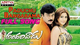 Andarivaadu Telugu Movie Paduchu Bangarama Full Song  Chiranjeevi Rimi Sen [upl. by Ojela]