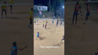 Rally 😱powerful spike and finishing 😲Difence 😳 volleyball volleydonor volley shorts viral [upl. by Ydac]