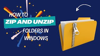 How to Zip and Unzip Files on Windows 10 [upl. by Yntruoc]