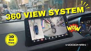 Woodman Car Stereo for Tata Nexon with 360 Bird View Camera  Customer review of hi Woodman  2024 [upl. by Sarid725]