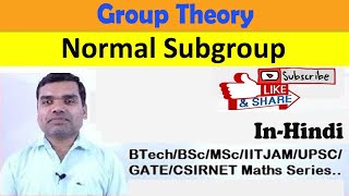 Group Theory  Normal Subgroup in Hindi [upl. by Adamok]