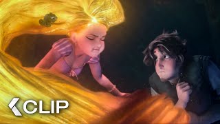 TANGLED Movie Clip  “Rapunzel Uses Her Magic Hair” 2010 [upl. by Ranique]