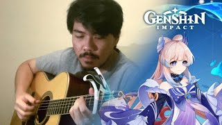 quotKokomi A Thousand Waves Under the Moonquot Fingerstyle Guitar Cover Genshin Impact [upl. by Kirre]