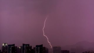 Thunder timelapse captured by Raspberry Pi NoIR Camera Module [upl. by Lawrenson]