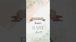 BABY SHOWER INVITATION TEMPLATES babyshower shortsyoutube trending invitation babyshorts [upl. by Alik550]