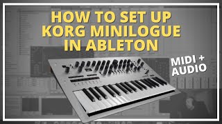 How To Set Up Korg Minilogue With Ableton Audio  MIDI [upl. by Hareehat]