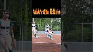 🥎Lightning Quick 3B Fields Bunt amp Fires to 1st 🚀 softball [upl. by Cirad405]