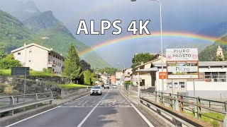 Rainbow Road  Alps 4K Drive  Europe [upl. by Enitsenrae]