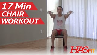 17 Min Chair Exercises for Seniors amp Beginners  HASfit Senior Exercises for the Elderly Workout [upl. by Brandise]