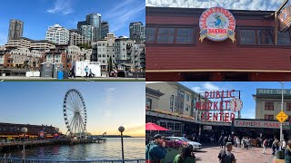 Seattle Trip  The Great Wheel Experience Tour  Visiting Pikes Place Market First time [upl. by Acirrej]