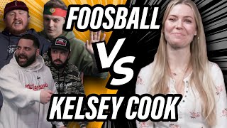 Comedian Kelsey Cook Destroys Barstool Sports Employees in Foosball [upl. by Happy]