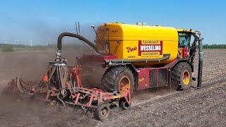 Bouwland bemesten met Vredo 19500V Loonbedrijf Wesseling Vlagtwedde [upl. by Arednaxela]