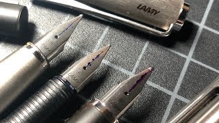 What Size Lamy Fountain Pen Nib Should I Buy With Writing Comparison [upl. by Akirdnuhs803]