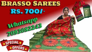 Brasso Sarees at Just ₹700  Elegant Designs for Every Occasion  Free Shipping saree viral [upl. by Merriott]