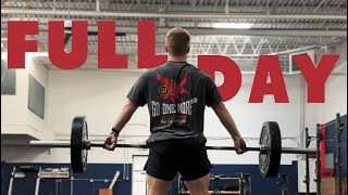 FULL DAY OF TRAINING  CrossFit Athlete [upl. by Ambrogino]