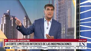 Despidos en Argentina la corte limitó los intereses de las indemnizaciones [upl. by Brigitte]