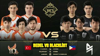 BEDEL BDL VS BLACKLİST M3 WORLD CHAMPİONSHİP 1080 P 4 K Mobile Legends Bang Bang [upl. by Gaven]