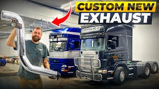 Custom Exhaust for our Scania 144 [upl. by Nylazor]