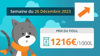 Prix ​​du fioul domestique  semaine du 26 décembre 2023 [upl. by Clotilda]