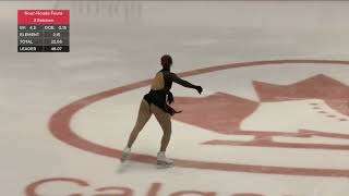 2024 Canadian National Skating Championships Senior Women FD Nour Houda Foura [upl. by Leanatan]