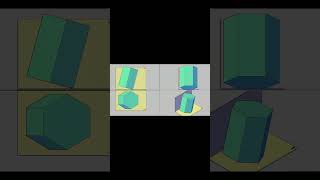 Projection of Hexagonal Prism  Resting with Base Edge shortsvideo engineeringdrawing [upl. by Angelique]