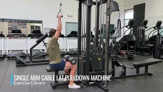 Single Arm Cable Lat Pulldown Machine [upl. by Eellac]