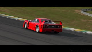 TESTE E VR DO GT7 FERRARI F40 V8 29 32V BITURBO 1992 [upl. by Peggir]