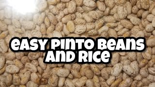 So Easy Pinto Beans and Rice [upl. by Nirek832]