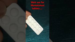 Montelukast sodium tabletsmontas L tablets useyoutubeshorts health mbbs aiims medicaldevice [upl. by Augusto735]