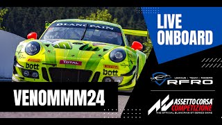 LIVE ONBOARD l ACC l Porsche CUP l OPEN RFRO SPRINT  Zolder [upl. by Ahsinac]