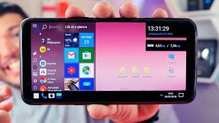 Seu CELULAR Android como o WINDOWS 10  A melhor launcher de Windows [upl. by Accber]