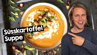 Süsskartoffel Suppe 15MinutenRezept  vegan [upl. by Zere]