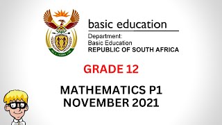 2021 Maths Paper 1 Grade 12 [upl. by Mohn857]