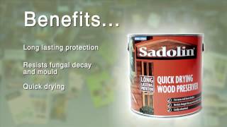 Sadolin Quick Dry Wood Preserver [upl. by Sinegra]