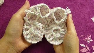 Босоножки крючком для малыша от 6 месCrochet and knitting [upl. by Harmon]