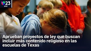 Aprueban proyectos de ley que buscan incluir más contenido religioso en las escuelas de Texas [upl. by Sundin]