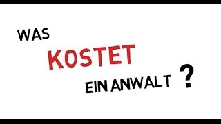 Was kostet ein Anwalt [upl. by Arod]