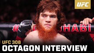 Shara Magomedov Octagon Interview  UFC 308 [upl. by Terina551]