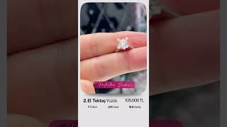 🦄 Pırlantalı Tektaş Yüzük 💍 … Pırlantamcomda Bilgi için WhatsApp ⏬ pırlanta küpe ikinciel [upl. by Zolnay805]